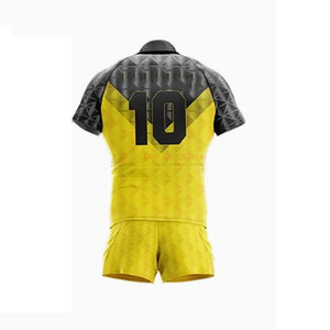 Uniforme de Rugby Sublimado en Poliéster Personalizado para tu Equipo, de Secado Rápido y Transpirable para Adultos, en Oferta - Product Image 3