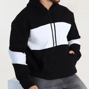 เสื้อฮู้ดดี้โอเวอร์ไซส์แบบมีกระเป๋าหน้าเย็บติด พร้อมเชือกผูกฮู้ด สวมใส่สบาย สไตล์ลำลอง เสื้อฮู้ดผู้ชาย - Product Image 1