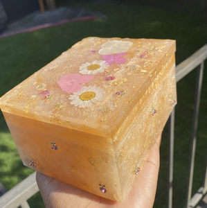 กล่องใส่กระดาษทิชชูเรซิ่นทำมือแบบกำหนดเอง งานฝีมือธรรมชาติ - Product Image 3