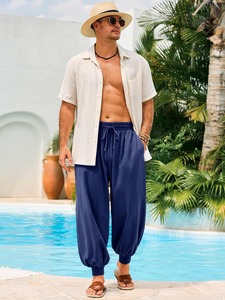 OEM ODM Custom Baggy Pants Premium Cotton Relaxed Fit Urban Fashion <b>Trousers</b> Manufacturer Supplier Factory Exporter Wholesale - Product Image 6