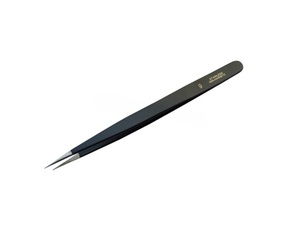 Pince à épiler en acier inoxydable SUNTOOLS/STIPL, revêtement époxy, modèle 573/9, non magnétique, outil de fabrication de bijoux à forme irrégulière - Product Image 1