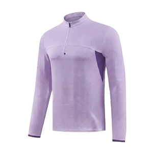 Camiseta Deportiva de Manga Larga para Hombre, Corte Ajustado, Secado Rápido, Transpirable, de Spandex/Poliéster, para Entrenamiento y Gimnasio - Product Image 1