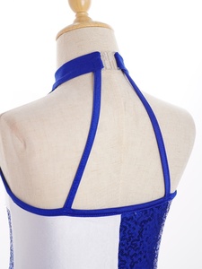 Vente en gros de vêtements de danse sur scène pour enfants 6-16 personnalisés Ensemble de vêtements de danse d'entraînement pour filles Stage Performance Wear Costume de danse latine - Product Image 5