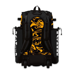 <b>Top</b> Design Professional Black Yellow <b>Camo</b> Custom Printed Mesh Softball Baseball Bat Bag Breathable Large Capacity Compartment - Product Image 6