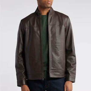 Chaqueta de Cuero para Hombre, Estilo Casual Elegante, Ropa de Invierno, Prenda de Cuero Resistente para Uso Diario - Product Image 1