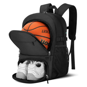 Basketball <b>Backpack</b> Large Capacity Ball Holder & Shoe Compartment for Travel & <b>Training</b> Football Bag - Product Image 1