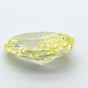 Diamant Jaune Fantaisie 4,08 Carats Pureté VS1 Coupe Ovale Modifiée Polissage Excellent Certifié CVD Cultivé en Laboratoire Pierre Précieuse Libre Premium - Product Image 3