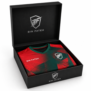 Tenue de football unisexe de haute qualité BIN FATEH, ensemble rouge et vert, imprimé numérique, polyester respirant, taille adulte, marque personnalisée - Product Image 5