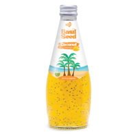 OEM 290ml fles puree basilicumzaad drank kokoswater drakenvrucht smaak NFC Halal gecertificeerd