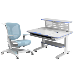 Mesa de Estudio Infantil Cuadrada Moderna de Plástico Ajustable GON con Soporte para Tablet y Cajón de Almacenamiento para el Hogar y la Escuela - Product Image 3