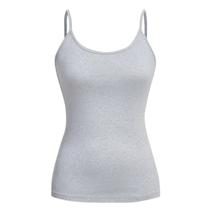 2026 Arrival Solid Color 100% Cotton Casual Summer <b>Crop</b> Tank <b>Top</b> Custom Logo Workout Women Hot Sale New Designs - Product Image 5