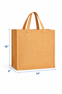 Custom Logo Jute Tote <b>Bag</b> <b>Extra</b> <b>Large</b> Long Handle Reusable Burlap Shopping Grocery <b>Bag</b> Eco Friendly - Product Image 2