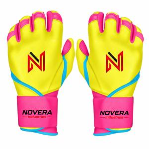 ถุงมือตีเบสบอล NOVERA INDUSTRIES แบบสั่งทำพิเศษ ระบายอากาศได้ดี สำหรับมือซ้าย/ขวา ข้อมือยาว หนังวัวแท้ ปิดด้วยแถบตีนตุ๊กแก คุณภาพพรีเมียม - Product Image 1