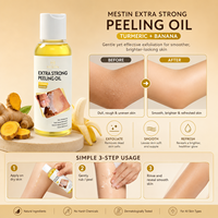 Huile Exfoliante Quotidienne Mestin au Curcuma et à la Banane pour une Peau Éclatante et Lisse – Soin Corporel et Facial – Vente en Gros Direct Usine