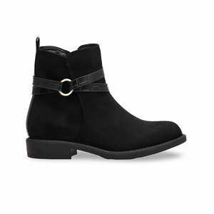 WN9017 Black Long <b>Mid</b>-<b>Calf</b> Shoes - Product Image 4
