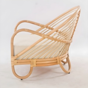 Sofá de mimbre para sala de estar, muebles de doble asiento para casas, hoteles, restaurantes, resorts - Product Image 2