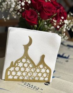 Decoración Inspirada en la Luna Creciente, Decoración de Estrella y Luna, Vajilla para Ramadán, Vajilla Islámica, Accesorios Decorativos de Madera para Mesa - Product Image 3