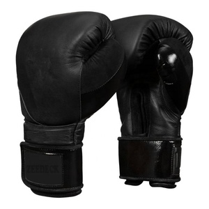Gants de boxe en cuir PU imperméables avec fermeture à logo personnalisé pour hommes/femmes - Gants d'entraînement professionnels pour le sparring (OTTOMAN) - Product Image 1
