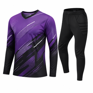 Conjunto de Uniforme de Portero Personalizado, Manga Larga, Pantalones Acolchados de Secado Rápido, Fabricante OEM ODM - Product Image 1