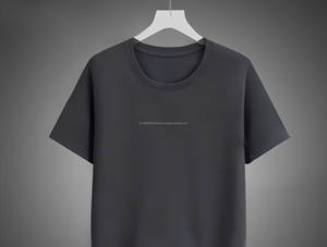 Camiseta de Manga Corta Blanca de Seda de Leche de 180g, Personalizada OEM, Estilo Holgado Informal para Hombre, No Transparente - Product Image 4