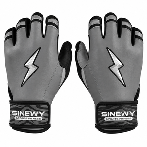 Gants de frappe SINEWY pour le sport et le fitness, rembourrés, en cuir noir, design éclair, fermeture auto-agrippante, unisexe, taille adulte XL XXL - Product Image 5