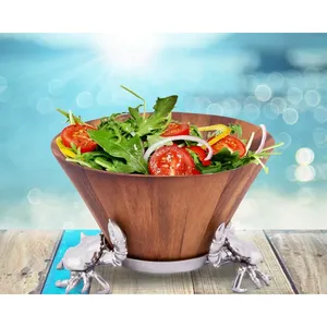 Bol en métal fait main, moderne et luxueux, pour servir les fruits, décoration contemporaine pour la maison, artisanat haut de gamme. - Product Image 2