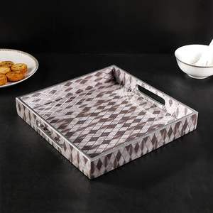 Plateau de service en émail pour collations, plateau de cuisson et de service en émail, plateau en émail pour usage hôtelier, plateau en émail de qualité restaurant, usage domestique - Product Image 1