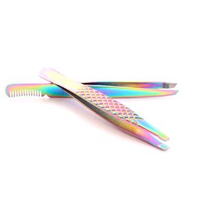 Recién llegado, pinzas para cejas que dan forma al cabello Encarnado y a las cejas, Aplicación de pestañas, caja de embalaje con logotipo personalizado - Product Image 3