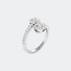 Anillo de Diamantes Cultivados en Laboratorio de 1.00 CTW con Corte Brillante Multiforma para Mujer, Oro de 9K, 14K, 18K, Color E F, Claridad VS VVS, Joyería de Compromiso de Lujo - Product Image 6