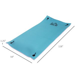 Mega 10 'X 5' 3-strato galleggiante acqua tappetino portatile nuotare di sicurezza e galleggianti per lago e oceano Premium schiuma di costruzione - Product Image 3