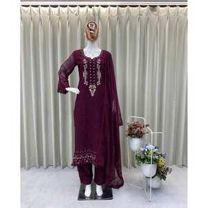 Belle fête porter haut et bas pour femmes avec ensemble Dupatta - Product Image 2