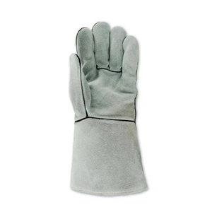 Guantes de soldadura de piel de cabra de grano completo de alta calidad, resistentes al calor, guantes de cuero para soldadura TIG para trabajadores soldadores. - Product Image 6