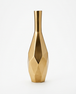 Vase à fleurs géométrique moderne en métal doré, centre de table décoratif de luxe pour mariage, maison, hôtel, fournisseur en gros - Product Image 2