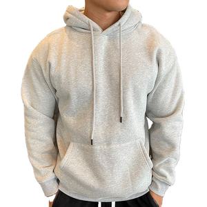 Sweat à capuche 100% coton avec cordon de serrage de haute qualité pour hommes Pull à capuche lourd Logo personnalisé Terry Blank Men Pullover Hoodies - Product Image 2