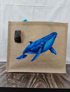 Bolsa de Compras de Yute con Estampado Animal Personalizado, Asa de Cinta de Algodón y Embalaje en Caja - Venta al Por Mayor - Product Image 2