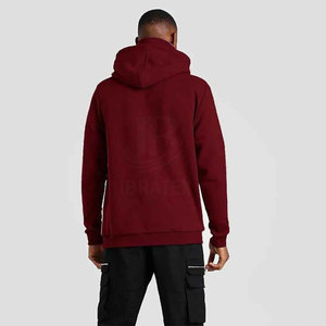 Sweat à capuche cagoule zippé respirant 100 % coton grande taille pour homme – Couleur unie, style décontracté et tendance - Product Image 2
