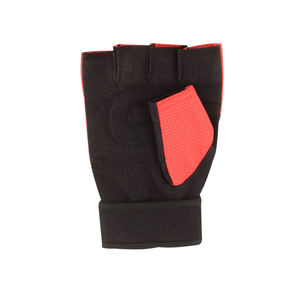 Guantes de Halterofilia de Medio Dedo con Palma de Cuero y Soporte de Muñeca Ajustable para Entrenamiento en Gimnasio - Product Image 3