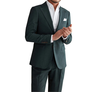 Customizable Men's Solid Color Three-Piece <b>Suit</b> Set Business Casual Notch Lapel Single Breasted Design Slim-Fit <b>Suit</b> Set - Product Image 1