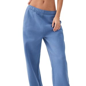 Pantalon de survêtement taille haute pour femme, coupe ample, jambe large, pour yoga et détente, avec logo personnalisé, décontracté, pour l'entraînement, vente en gros - Product Image 4