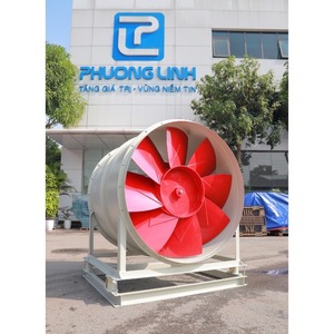 พัดลมแกนหมุนแบบไดเร็คไดรฟ์ ความต้านทานสูง รุ่น APL-8-14D ผลิตในเวียดนาม ประหยัดพลังงานสูง ผลิตจากเหล็ก SS400 ขนาด 400-1500 มม. รับสั่งทำตามความต้องการ - Product Image 1