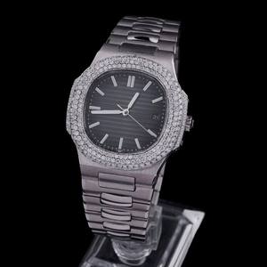 Reloj de Hombre BOJ P.P.012 con Esfera Analógica Clásica, Diamantes Moissanite Baguette, Correa de Aleación de 20 mm, Caja Chapada en Oro Rosa de 41 mm, Cristal - Product Image 1