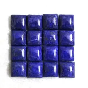 7mm Natural Lapis Lazuli Smooth Square Cabochon Gemstone Wholesale Supplier Shop Online Now Stone For Jewelry Setting Handmade