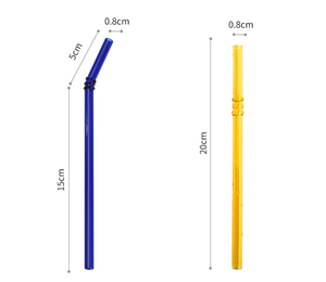 หลอดดูดน้ำแก้วโบโรซิลิเกตคุณภาพสูงแบบใช้ซ้ำได้สำหรับอุปกรณ์บาร์ ขายส่ง - Product Image 3
