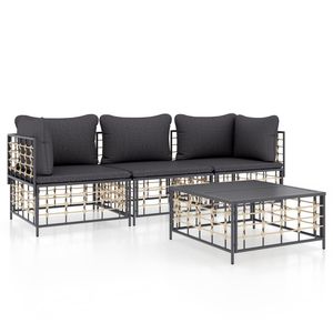Ensemble de salon de jardin anthracite - Product Image 2