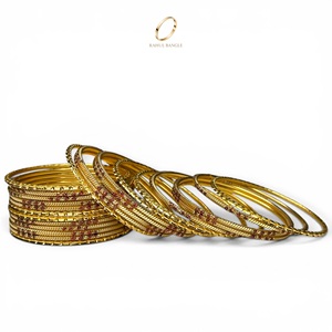 Fashion Highest Selling Kids Gold Plated Stainless Steel <b>Crystal</b> Wedding Premium Zircon Bangles for Gifts Wholesale Price - Product Image 2