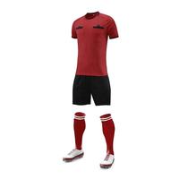 Ensemble de maillots de football unisexe, col rond, manches courtes, 100% polyester, évacuation de l'humidité, respirant, séchage rapide, motif 3D, nom d'équipe personnalisé