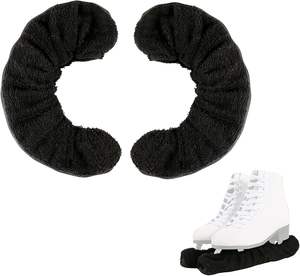 Protège-lames de patins à glace personnalisables avec coussinets absorbants, protège-lames de patinage artistique avec logo personnalisé - Product Image 1