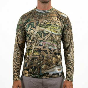 Sweat à capuche de pêche pour homme à manches longues 100 % polyester, sublimation personnalisée, protection UV UPF 50, séchage rapide, anti-bactérien - Product Image 3