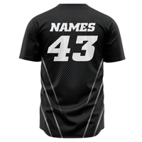 Maillot de baseball noir personnalisé pour hommes, respirant, pour l'entraînement des équipes, vêtements de sport
