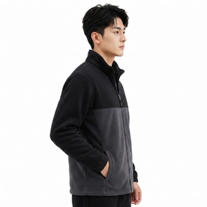 Veste polaire premium, vêtement d'extérieur chaud pour l'hiver, tissu polaire doux, fermeture éclair intégrale, coupe confortable, vêtements décontractés pour l'extérieur, OEM - Product Image 4